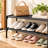 Shoe Rack - Non-Woven Shoe Rack Shelf, Shoe Organizer for Closet, Entryway, Garage & Corridor, Stackable Shoe Shelves, 27.5" Wide - 2 Tier, Black-1904314319-1904314318