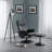 Nico Faux Leather Recliner with Footstool