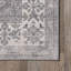 Medallion Medallion Machine Washable Area Rug for Living Room Bedroom Dining Room, Dark Grey/Grey-1089606575