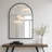Aluminum Framed Arched Wall Mirror-1775648028