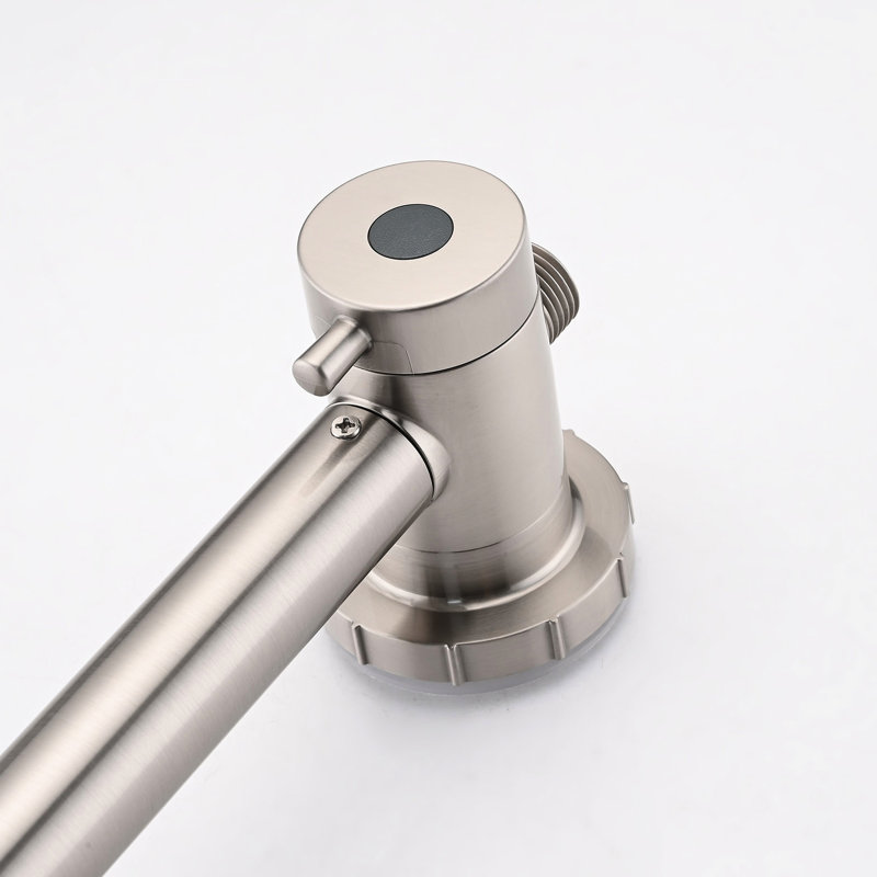 Douche murale avec pomme de douche effet pluie de 25 cm et douchette à main - Système en métal nickel brossé résistant aux égratignures