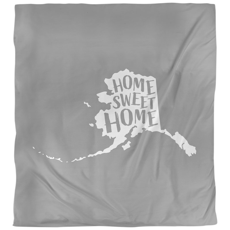 Housse de couette en alaska, home, Housse de couette pour très grand lit, Gris