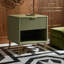 Table de chevet vert olive-613275298