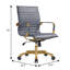Chaise de bureau en cuir Sorrells-1793720222