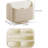 360° Rotating PU Leather Desk Organizer 5-Slot Remote Control Holder Nightstand Storage Caddy