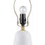 Lampe de table en céramique texturée avec abat-jour cannelé blanc Voir ci-dessous