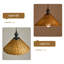 Luminaire suspendu en rotin tissé à la main à 1 lumière, luminaire suspendu en osier Boho avec cordon réglable de 55,12 po, lustre vintage de style sud-est asiatique pour îlot de cuisine, salle à manger, salon, café