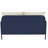 53.25" W Modern Fabric Upholstered Loveseat With Black Metal Legs-319679069