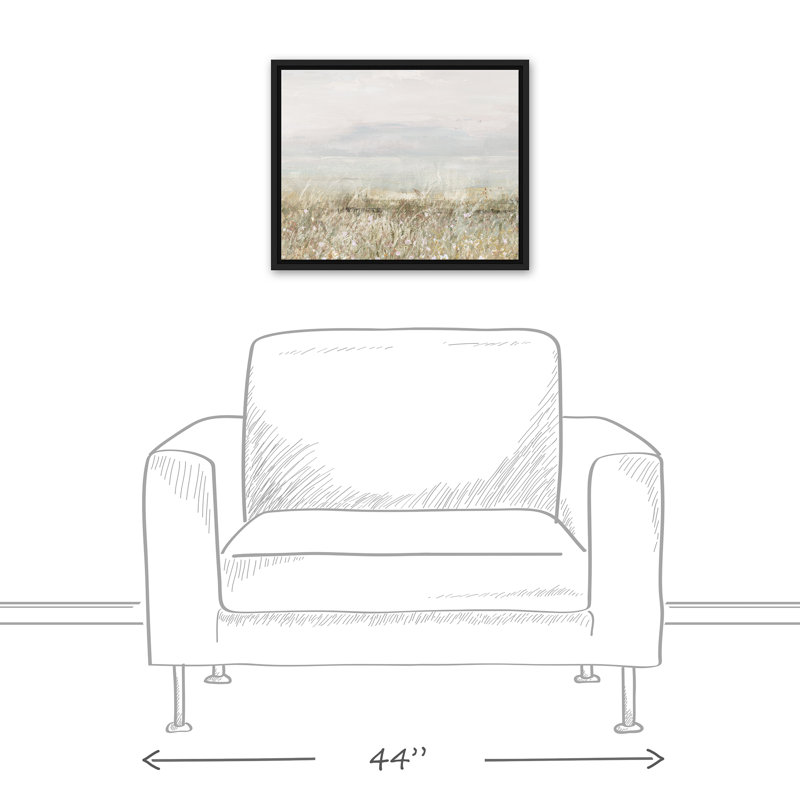 Paysage abstrait, reproduction d'art sur toile, H 17,75 po x l 21,75 po