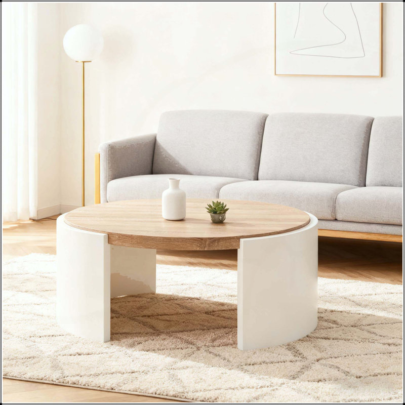Table basse Zoma Oak & White