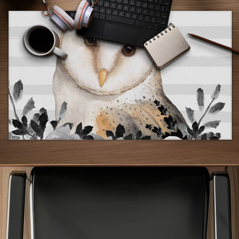 Owl detective - 14.00"x24.25" Desk mat