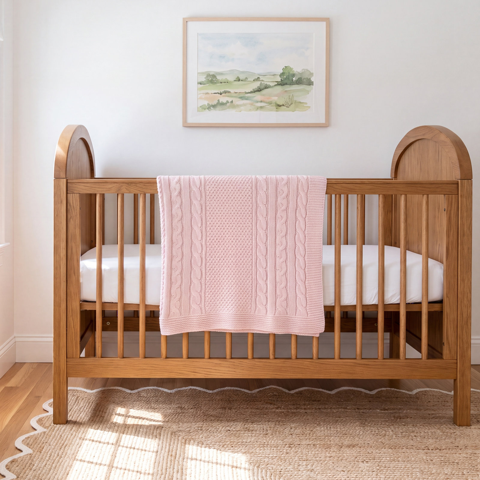 Cotton Baby Blanket, Pink