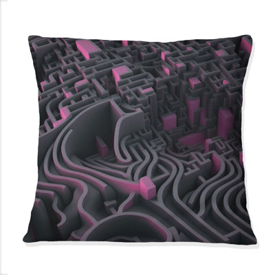 Coussin Futuristic Labyrinth