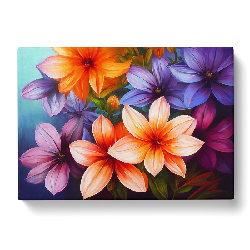 Lovable Flowers - Wrapped Canvas, 35cm H x 50cm W x 3cm D