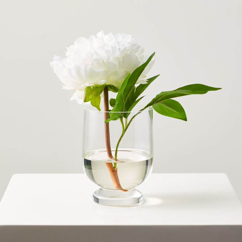Peony Faux Floral Arrangement in Vase