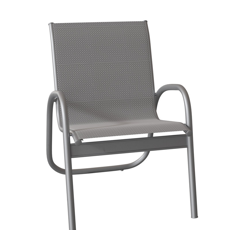Fauteuil de patio Gardenella, Désert texturé, Nickel