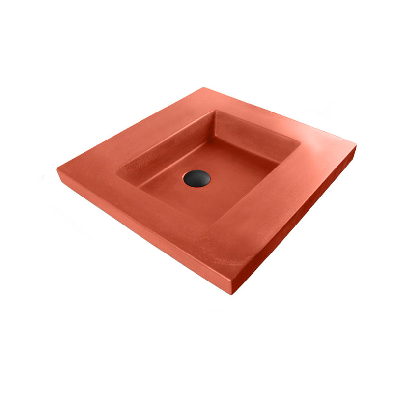 Newterra 24'' L Bathroom Sink, Wall Mounted, Brick