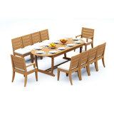 Atnas Outdoor Teak Dining Set