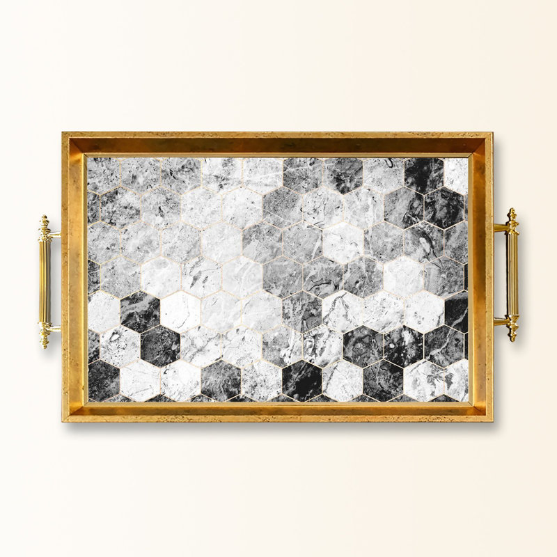Elegant Glass Tray, 19.7 x 11.4 x 1.4 inches | 100% Durable Glass Construction | Easy to Clean with Damp Cloth | Ideal for Serving, Decorative Display, and Organizing | Stylish Addition to Home Décor