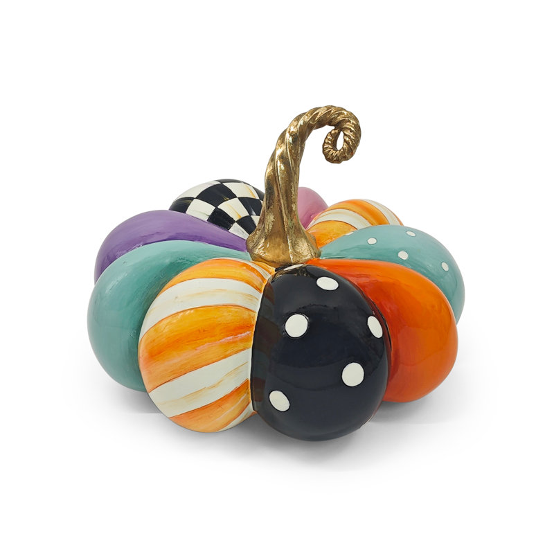 Whimsy Patchwork Small Squashed Pumpkin