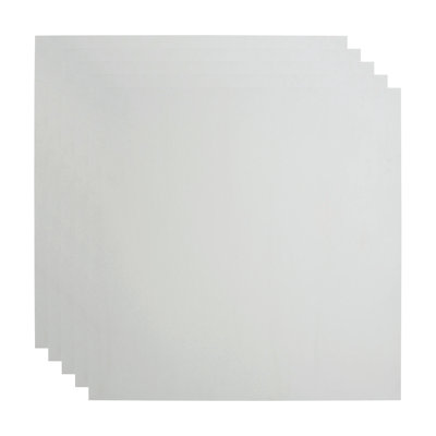 Panneau de plafond décoratif plat en vinyle 2 pi x 2 pi FASÄDE