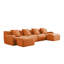 Canapé 4 places en forme de L avec 2 repose-pieds-1231917009