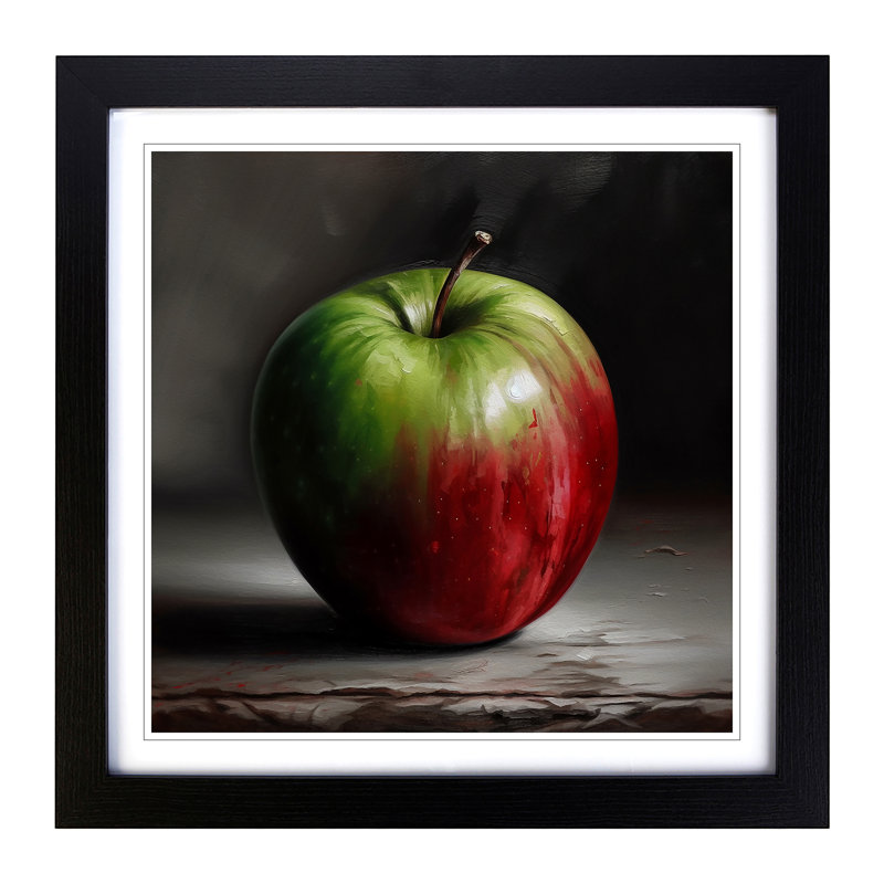 Single Picture Frame Print on Wood, Black