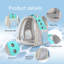 Sac à dos de transport transparent extensible à bulles pour chat et petit chiot avec ventilateur, grand modèle, vert-1632727536