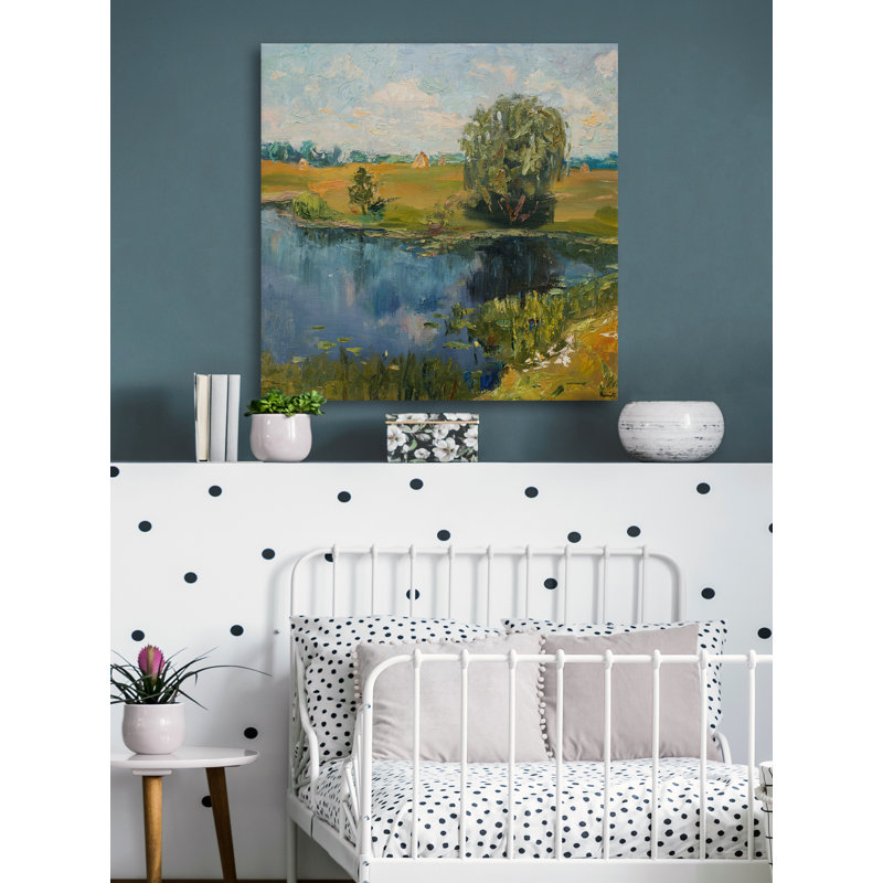 Verdant Fields 1 Piece Wrapped Canvas Painting, 66cm H x 66cm W x 3.81cm D