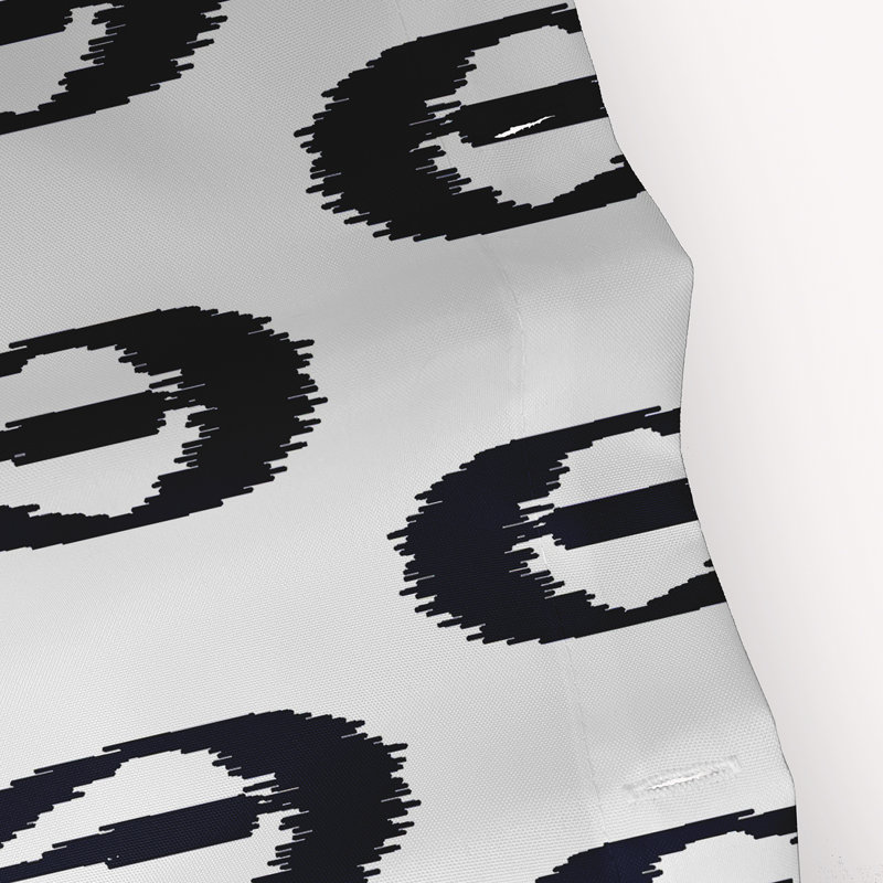 Rideau de douche Dalonta Ikat Tears, Bleu marine