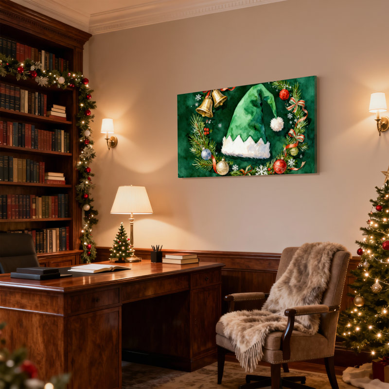 Ensemble de 3 toiles de Noël, H 12 po x l 18 po