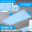 Fluorescent Light Covers For Ceiling Lights - Magnetic Classroom Light Filters - Tranquil Blue
