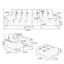 Black Genuine Leather 3 - Piece Living Room Set