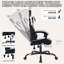 Fauteuil de jeu haut dossier avec repose-pieds, fauteuil de jeu ergonomique en cuir PVC, style course avec appui-tête et soutien lombaire-1152392733