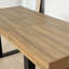 Table de salle à manger rectangulaire extensible pour 6 à 10 personnes effet bois vieilli et noir 160 à 200 cm