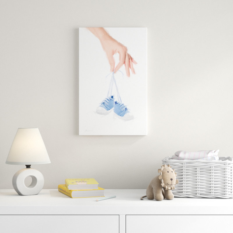 « blue boots », art sur toile, H 19 po x l 12 po x P 2 po