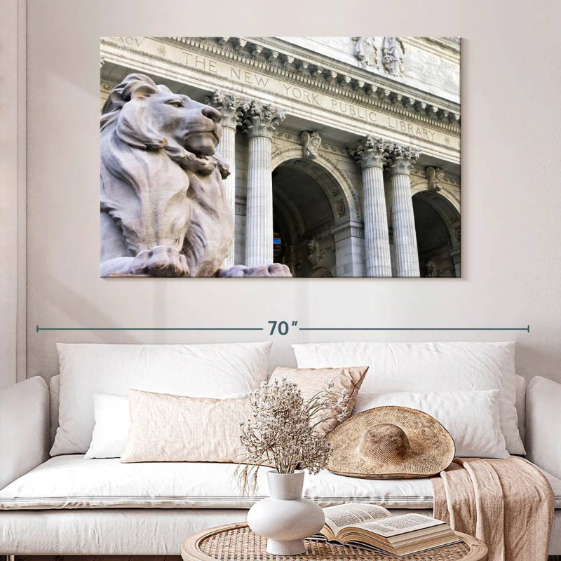 Lilie NYC Public Library, 34" H x 51" W