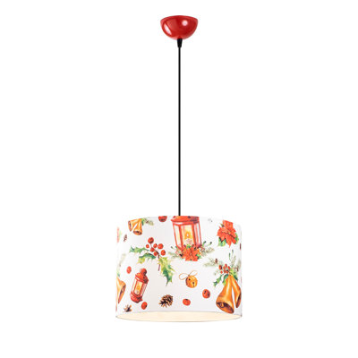 Luminaire suspendu tambour 1 lumière Funston
