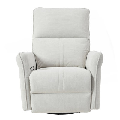 360° Swivel Rocker Recliner Chair,Swivel Nursery Rocking Chair W/Pull Ring,Glider Chair,Modern Rocking Swivel Recliner Chair For Bedroom,Living Room Chair Home Theater Seating(Fabric Gray+360°Swivel )