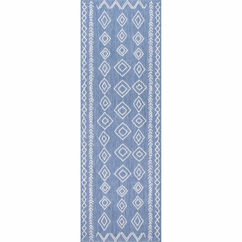 Tapis intérieur / extérieur Cota Diamond, Tapis de couloir 2 pi x 8 pi