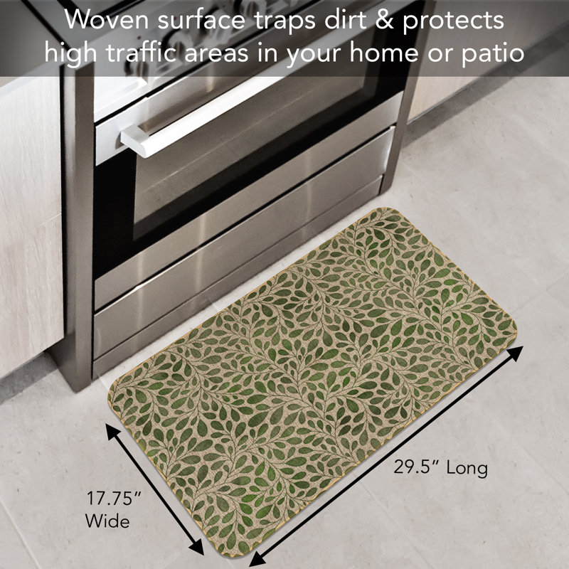 Verde Garden Linen Look Indoor/Outdoor Floor Mat