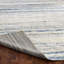 Tapis rayé bleu en laine noué à la main Belz-560867610