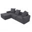 Canapé modulaire convertible convertible en microfibre-459452610
