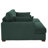 Bentura Oversized Upholstered Hunter Green Corduroy Sleeper Sofa Bed Lounge Modular Sofa with Armrests & Throw Pillows-1109099566