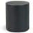 Black Leather Bathroom Storage Jar with Lid – Cotton Ball & Vanity Organizer-21963222