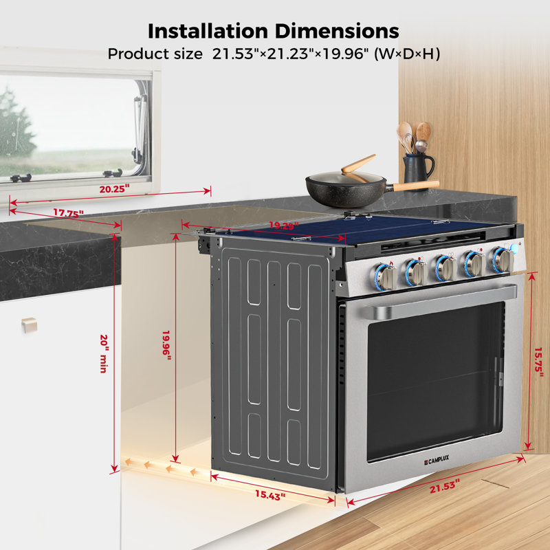 21-in 3 Burners 1.8-cu Ft Slide-in Liquid Propane Gas Range