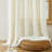 Semi Sheer Rod Pocket Curtain Panel with Tassel Fringe – Faux Linen Textured, Light Filtering, 1 Panel-509945925-509945922