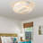 19.7-Inch White Bladeless Ceiling Fan With Dimmable LED Light & Remote