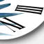 Tropical Green Leaf - horloge murale maison de campagne-60329527