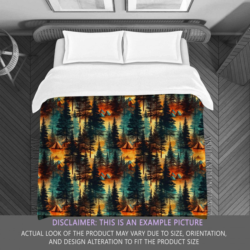 Camping Tent Comforter, Twin Extra Long Comforter